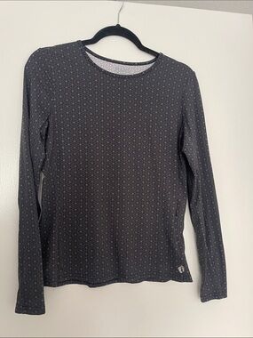 Hang Ten Gray Micro-Pattern Long Sleeve Tee